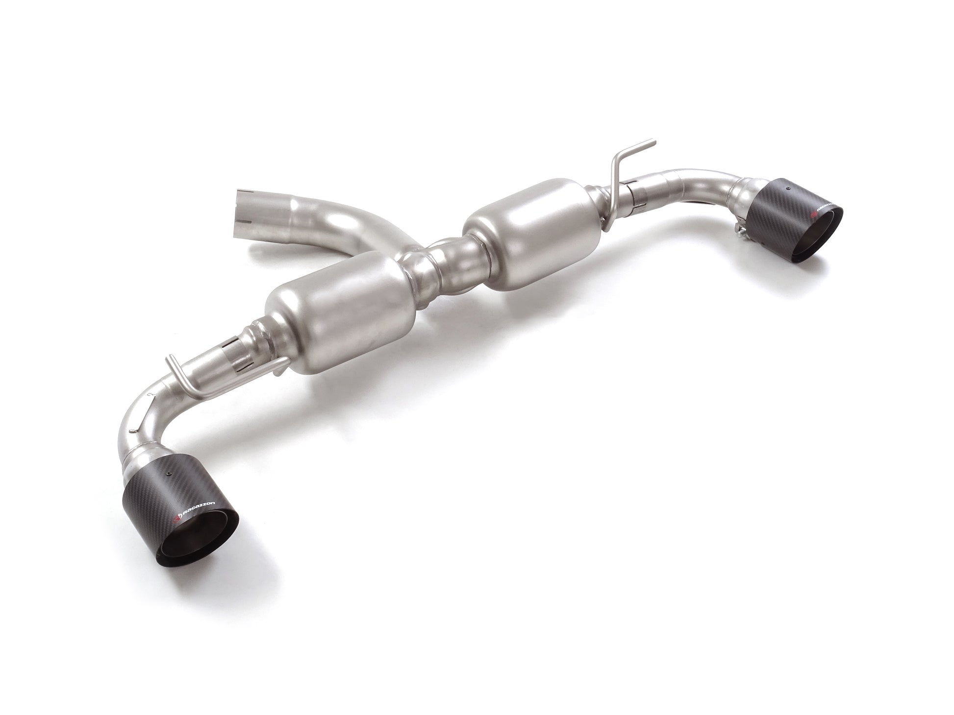 Scarico Sportivo Posteriore silenziato Sdoppiato Ragazzon 2 Terminali Carbon per TOYOTA YARIS GR ( 2020 >> )