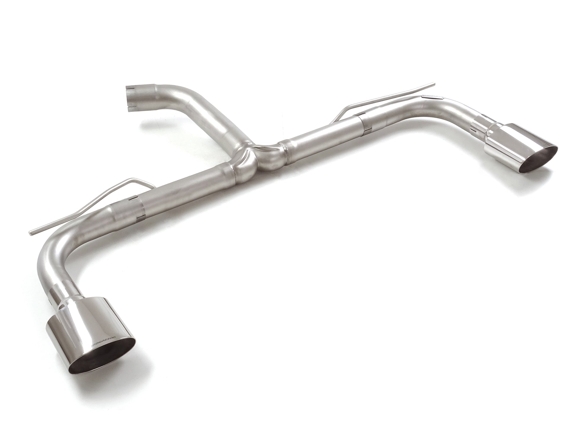 Scarico Sportivo Posteriore Libero Ragazzon inox 70mm Terminali Ovali Sport Line per VOLKSWAGEN GOLF MK8 ( 2020 >> )