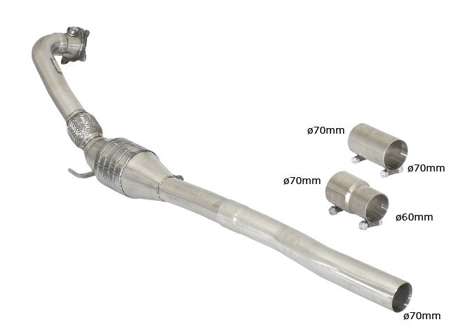 Scarico Sportivo Downpipe 200 celle Ragazzon per VOLKSWAGEN GOLF MK6 R ( 2010 >> 2012 )