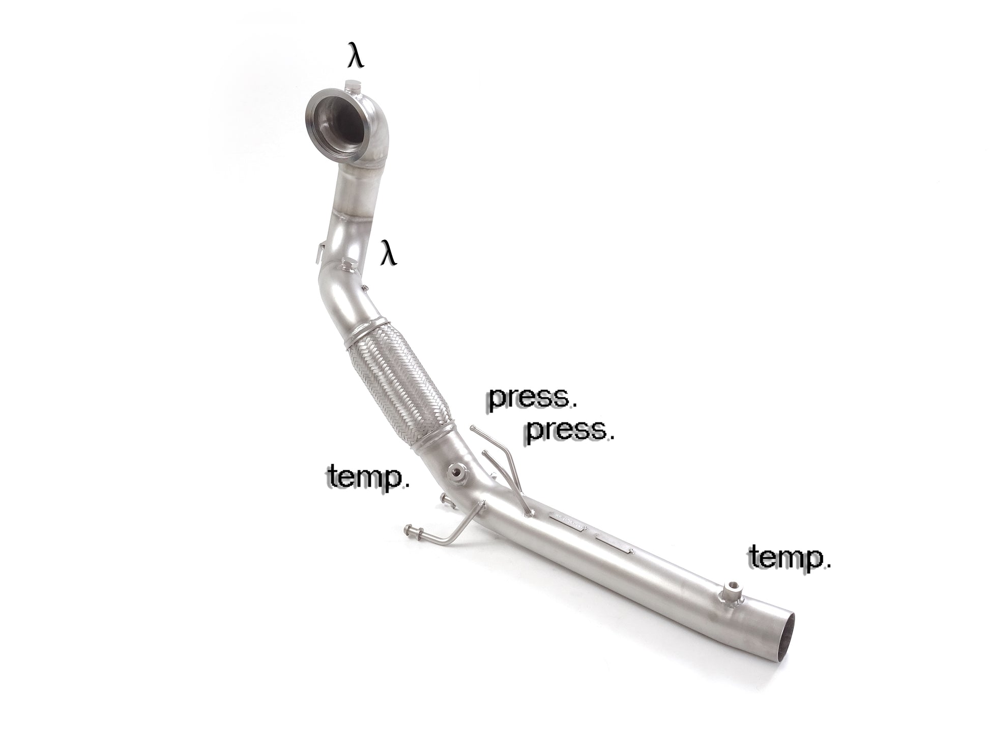 Scarico Sportivo Downpipe skat Ragazzon inox per VOLKSWAGEN POLO MK6 GTI ( 2017 >> )