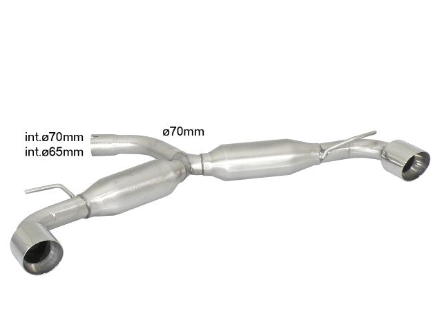 Scarico Sportivo Posteriore Ragazzon inox per VOLKSWAGEN GOLF MK6 ( 2009 >> 2012 )