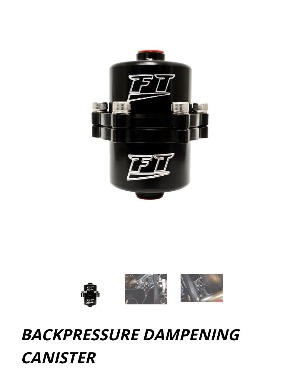 Backpressure dampening