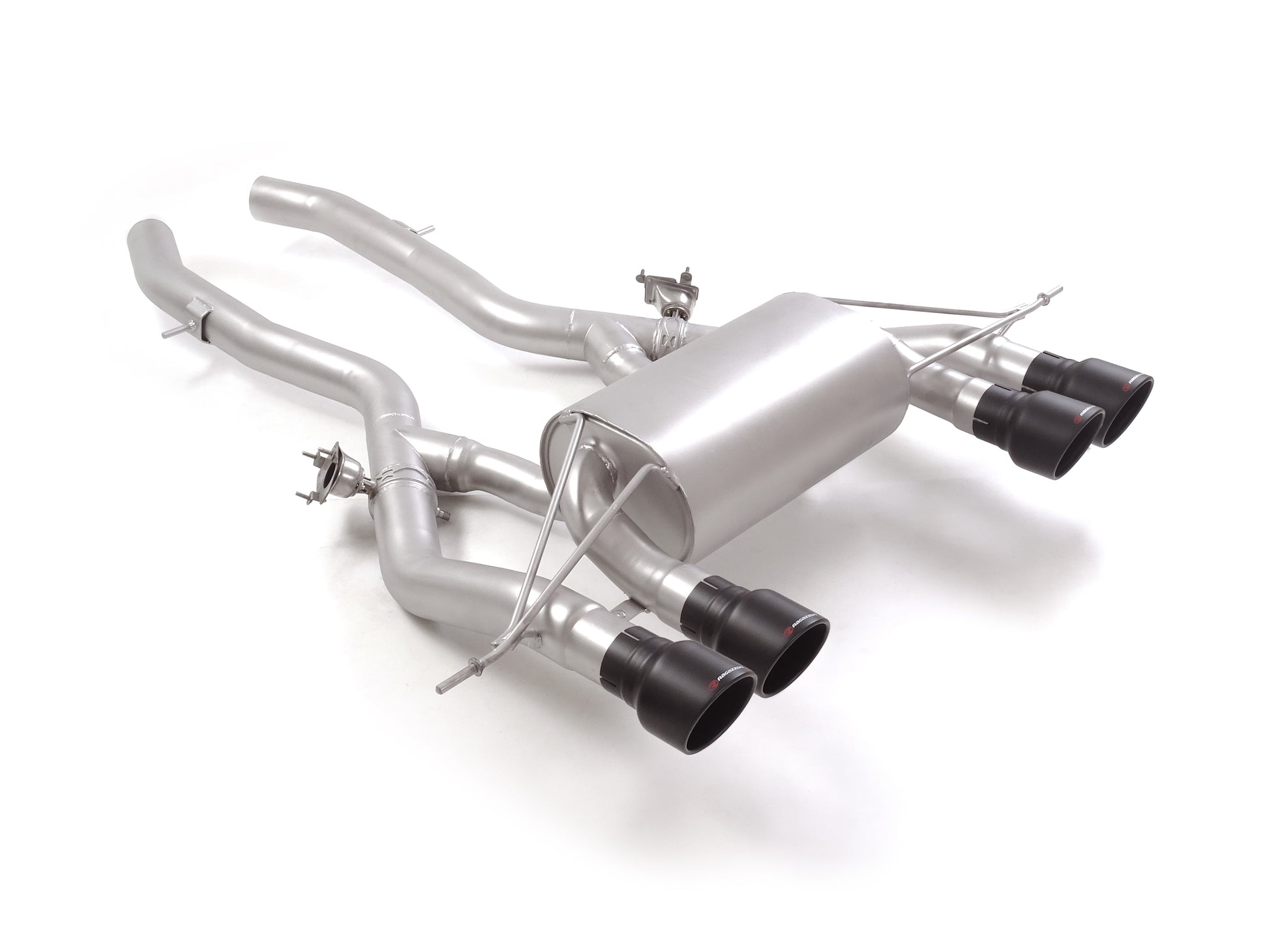 Scarico Sportivo Posteriore Ragazzon inox Silenziato Terminali Black con Valvole per BMW M3 G80-81 ( 2021 >> ) M4 G80 ( 2020 >> )