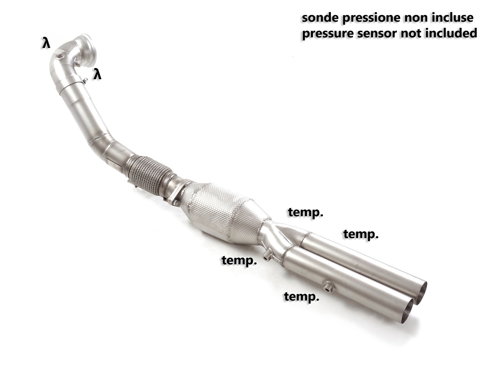 Scarico Sportivo Downpipe 200 celle Ragazzon per AUDI RS3 8Y (2021 >> ) RS3 8V ( 2019 >> 2020 ) TT RS 8S ( 2019 >> )