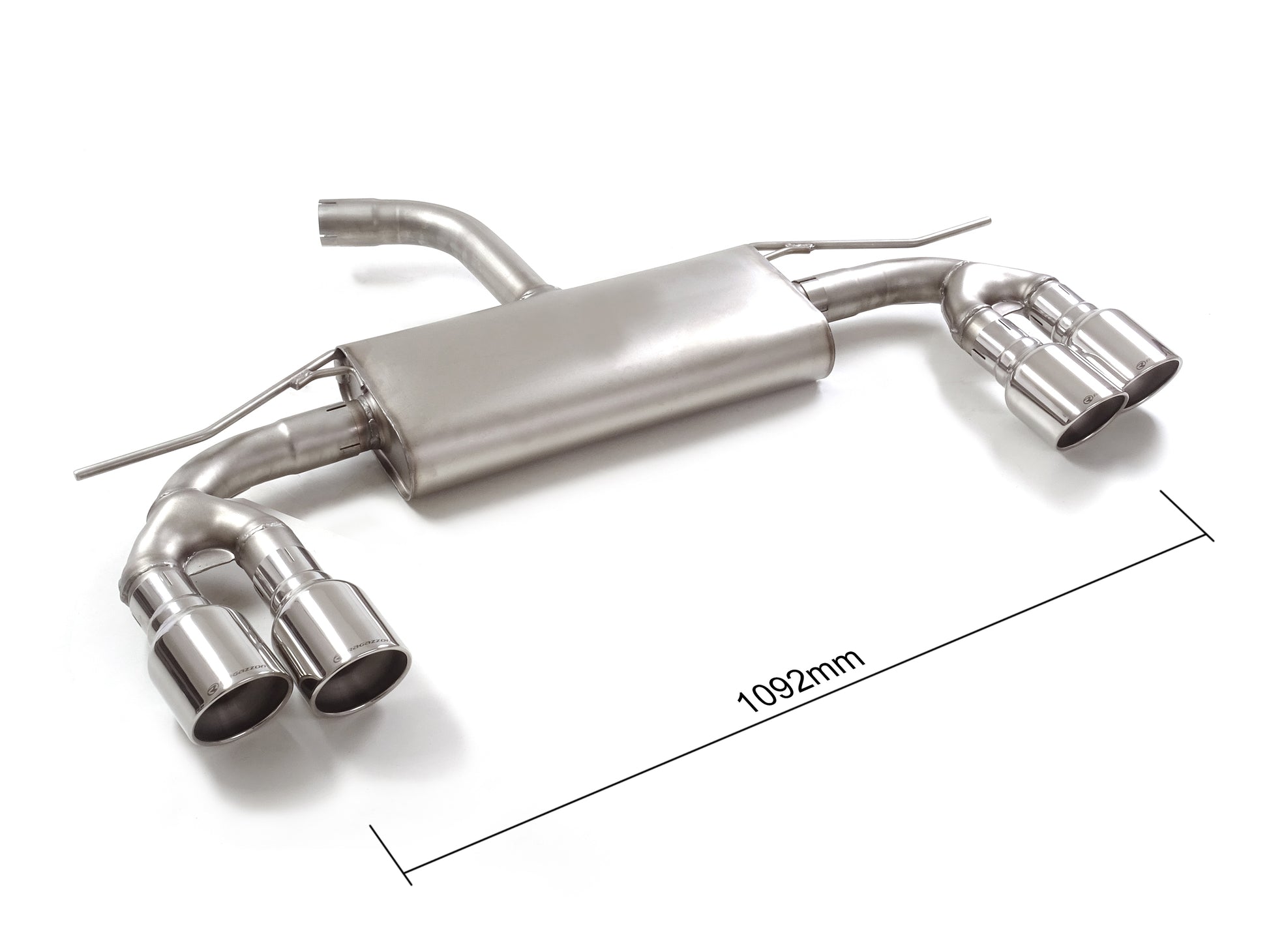 Scarico Posteriore sdoppiato con terminali sport line Ragazzon per Audi A3 8Y 30 TFSI ( 2020 >> )