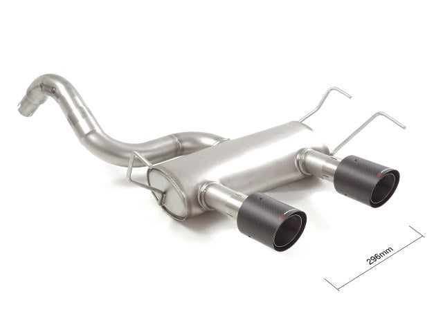 Scarico Sportivo Posteriore libero Ragazzon Terminali Centrali inox per ABARTH 500 1.4 TJET ( 2008 >> )