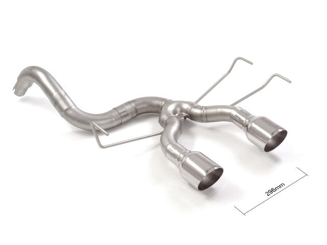 Scarico Sportivo Posteriore libero Ragazzon Terminali Centrali Sport Line inox per ABARTH 500 1.4 TJET ( 2008 >> )