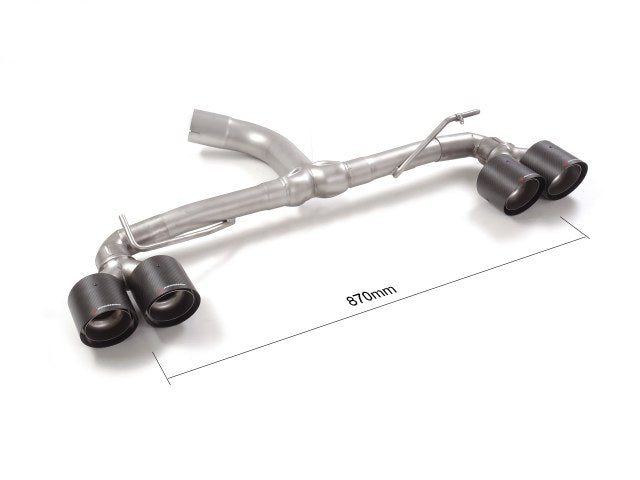 Scarico Sportivo Posteriore libero Sdoppiato 4 Terminali Carbon Shot Ragazzon per TOYOTA YARIS GR ( 2020 >> )