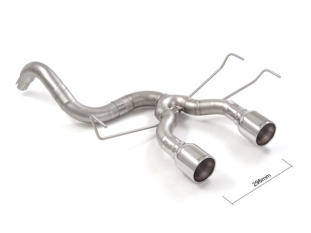 Scarico Sportivo Posteriore libero Ragazzon Terminali Centrali inox per ABARTH 500 1.4 TJET ( 2008 >> )