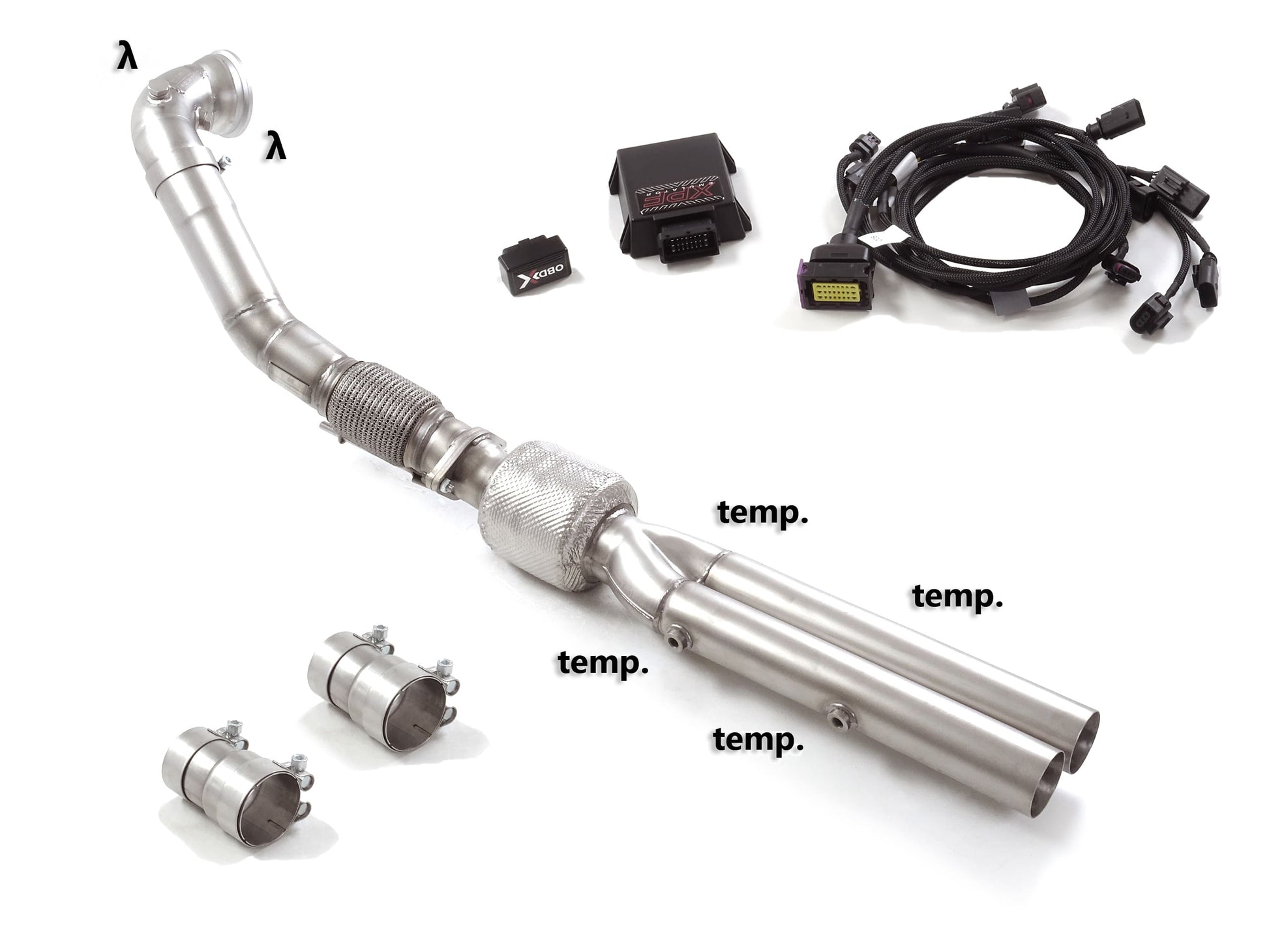 Kit rimozione OPF Ragazzon Audi RS3 8Y RSQ3 F3 Cupra Formentor KM Downpipe + Emulatore